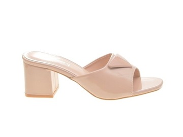 ELEGALKIE KLAPKI na SŁUPKU 3053 Nude r.38