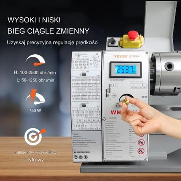 Настольный токарный станок по металлу 750 Вт