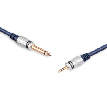 Kabel Wtyk Jack 3,5 - wtyk 6,3 Mono VITALCO 3,0 m