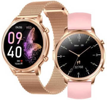 SMARTWATCH DAMSKI ZEGAREK ROZMOWY CIŚNIENIE POLSKI