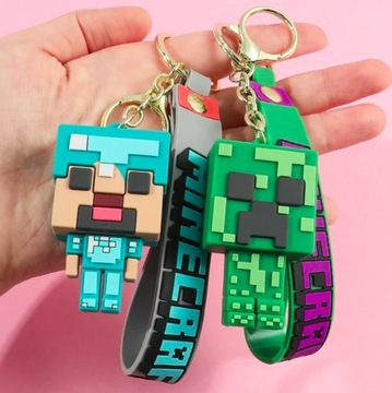 БОЛЬШАЯ ФИГУРКА MINECRAFT БРЕЛОК 22 СМ КУЛОН СТИВ КРИПЕР КУЛОН 4 ДИЗАЙНА