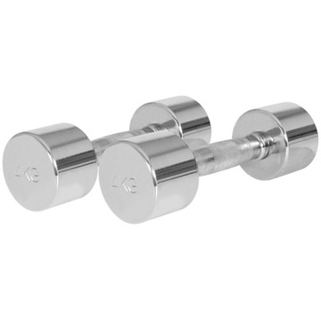 HANTLE 2x4KG ZESTAW HANTLI CHROMOWANYCH GORILLA