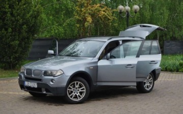 BMW X3 E83 2007 BMW X3 3.0 Diesel 218KM, Automat, 4x4, Hak, Skora, ISOFIX, 2 Komplety opon, zdjęcie 16