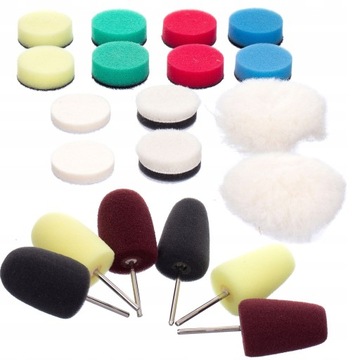 Полировальный набор Мини-полировщик для детейлинга, 24 шт.