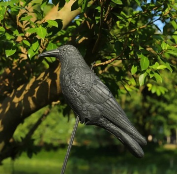 Садовая фигурка ворон 38x11x13см