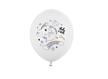 Balony matowe jednorożec 5szt. 30cm na urodziny