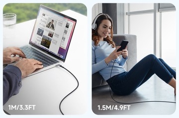 КАБЕЛЬ MCDODO USB-C ДЛЯ БЫСТРОЙ ЗАРЯДКИ ДЛЯ SAMSUNG APPLE USB TYPE C 3A 65W 1,5M