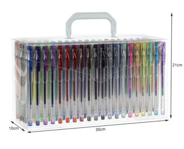 Długopisy żelowe - zestaw 140 szt.