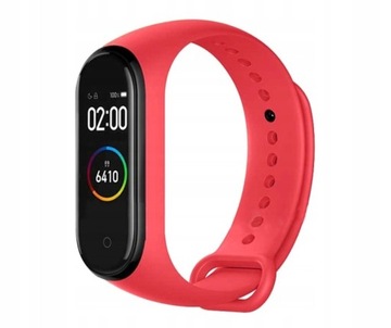Opaska pasek do xiaomi mi band 3/4 czerwony - dobierz swój kolor