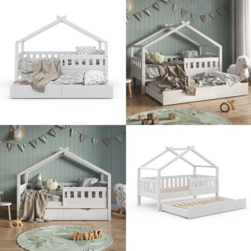 ДИЗАЙНСКАЯ кроватка 160Х80 + МАТРАС + ГОСТЕВАЯ КРОВАТЬ