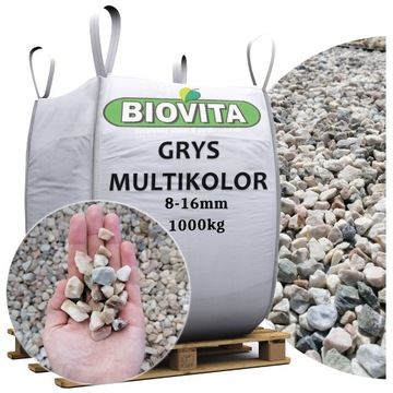 GRYS MULTIKOLOR Kamień ogrodowy wielokolorowy TONA