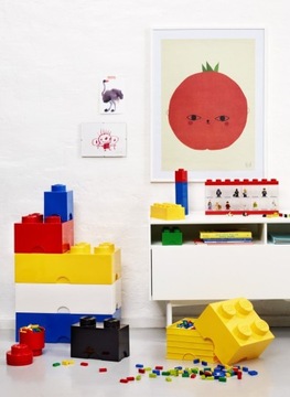 Витрина LEGO для 8 минифигурок синего цвета 40650005