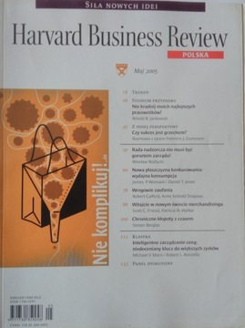HARVARD BUSINESS REVIEW POLSKA MAJ 2005