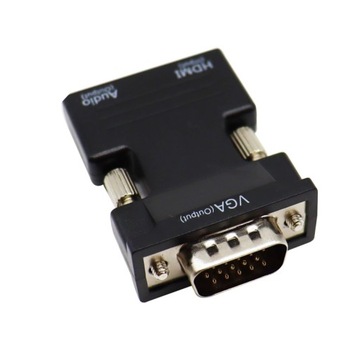 АДАПТЕР АДАПТЕР-ПРЕОБРАЗОВАТЕЛЬ HDMI В VGA + АУДИО