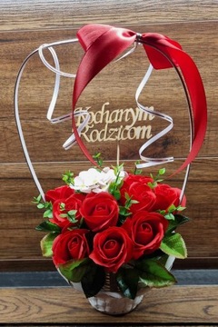 Букет подарочная корзина мыльные розы АРОМАТИЧЕСКИЙ ПОДАРОК ​​ДЛЯ ЖЕНЫ ТОППЕР ПИК