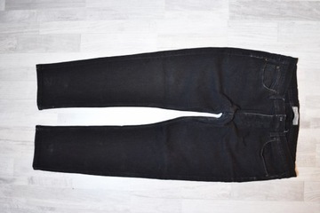Czarne spodnie męskie L długie skinny french