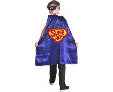 Peleryna dla dzieci Superbohater, satynowa (pelery