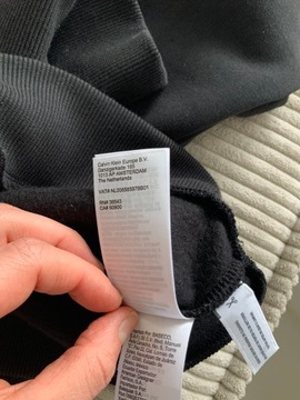 Толстовка Calvin Klein Jeans, черная, утепленная, мягкая, L