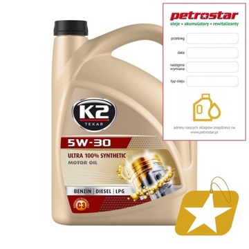 K2 TEXAR ULTRA 5W30 VW 504/507 5L