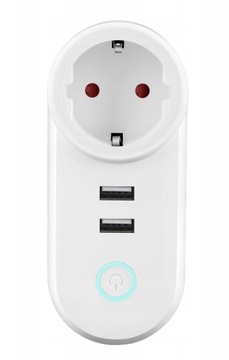 Inteligentne Gniazdko SMART Wi-Fi 16A + 2 porty USB Smart Plug