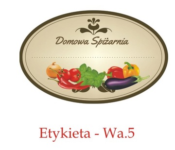 Etykiety naklejki na słoiki - przetwory WA5