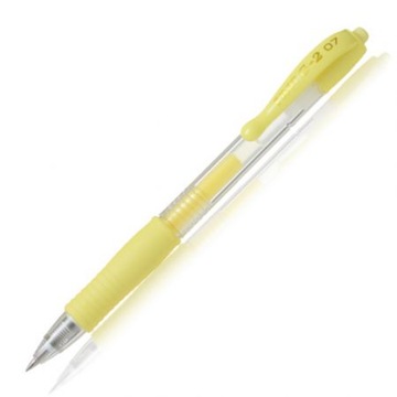 PILOT DŁUGOPIS ŻELOWY G-2 PASTELOWY ŻÓŁTY