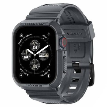 Etui z paskiem do Apple Watch 9/8/7/6/5/4 45/44mm, Spigen Rugged Armor Pro