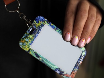 Визитница/держатель удостоверения личности - В. Ван Гог, Ирисы (CARMANI)