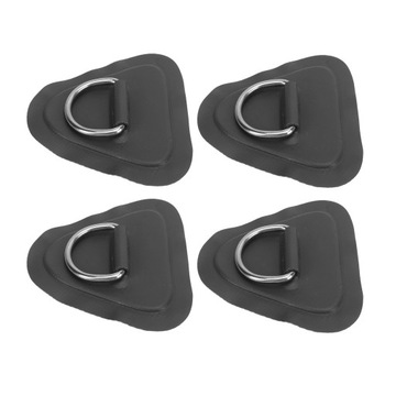 4pcs D Ring Stainless Steel D Ring Patch