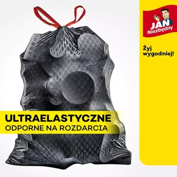 JAN NIEZBĘDNY мешки для мусора MEGA STRONG тиснение FLEX & STRONG 120л 24 шт.
