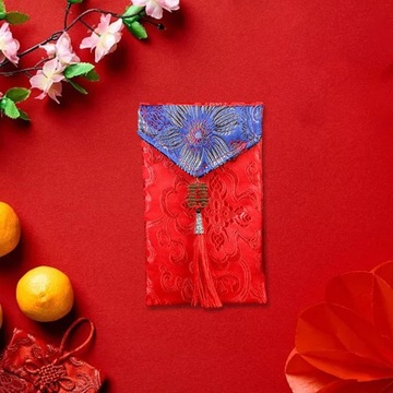 Китайский Лунный Новый Год Красный Конверт Денег Подарочный Стиль D Вертикальный