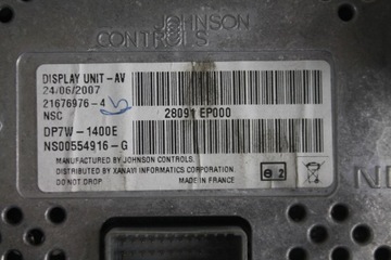 DISPLEJ PANEL 28091EP000 NISSAN PATHFINDER R51