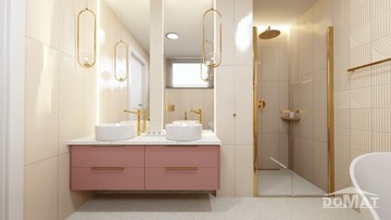 Дизайн ванной комнаты - 3D визуализация + проекции