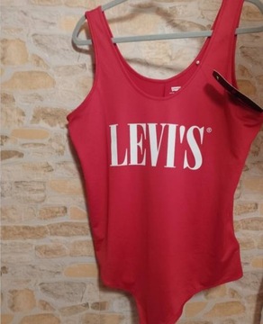 (44/XXL) Levi's/ Czerwone body, Bluzka z Londynu, NOWA