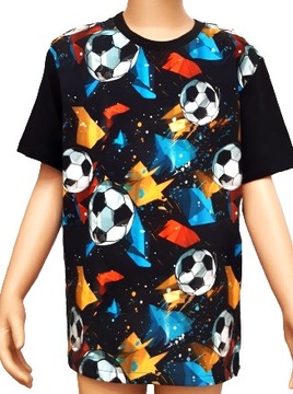 koszulka bawełna PIŁKA T-shirt rozmiary od 104 - 146