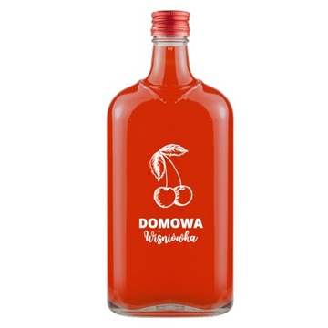 Butelka KLASYK 500ml z nadrukiem DOMOWA WIŚNIÓWKA