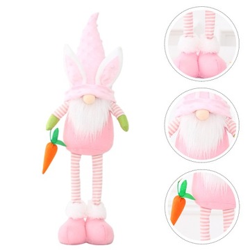 Тканевые мягкие куклы-кролики, гномы, тканевые игрушки