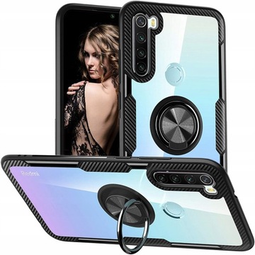 ETUI HOLDER RING DO XIAOMI REDMI NOTE 8T +SZKŁO