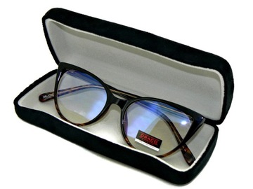 ЖЕНСКИЕ ПРОЗРАЧНЫЕ ОЧКИ С ПРОЗРАЧНЫМ ПРОЗРАЧНЫМ ОБРАЗОМ В ЧЕХОЛЕ