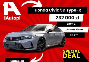 Honda Civic XII Type-R 2.0 VTEC Turbo 329KM 2025 Honda Civic Honda Civic 2.0 VTEC Turbo Type R 2.0 Benzyna 329KM