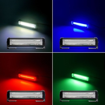 СИГНАЛЬНАЯ ЛАМПА 6 СВЕТОДИОД МИГАЕТ СИНИМ СТРОБОМ