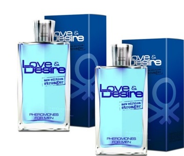 Zestaw PERFUMY FEROMONY MĘSKIE LOVE & DESIRE 100ML x2