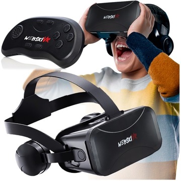 OKULARY GOGLE GOOGLE VR 3D ZE SŁUCHAWKAMI NAUSZNYMI DO TELEFONU SMARTFONA