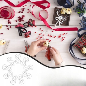 ЗАЖИМЫ ДЛЯ РЕЗИНОВЫХ БРАСЛЕТОВ, БЕЛЫЕ ЗАЖИМЫ DIY, 500 ШТ.