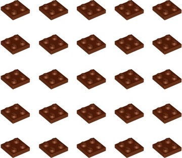 LEGO Płytka 2x2 Brązowy RB 3022 4216695 - 25szt
