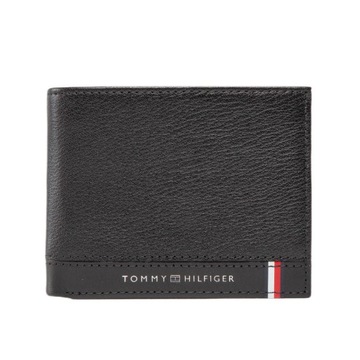 -22% TOMMY HILFIGER SKÓRZANY PORTFEL MĘSKI CENTRAL MINI CZARNY