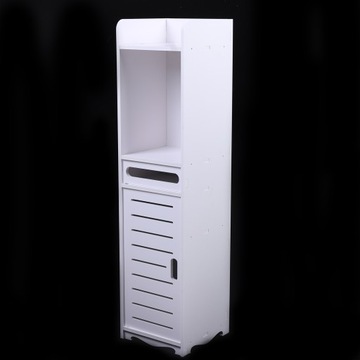 АЖУРНЫЙ ШКАФ ДЛЯ ВАННОЙ 80см, БЕЛЫЙ СТОЛБ, ПОЛКА