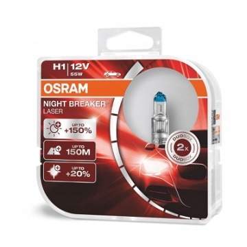 OSRAM NIGHT BREAKER LASER NEXT GEN +150% H1 DUO ŻARÓWKA ŻARÓWKI
