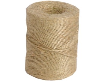 Sznur sznurek jutowy pleciony naturalny,1mm/200g