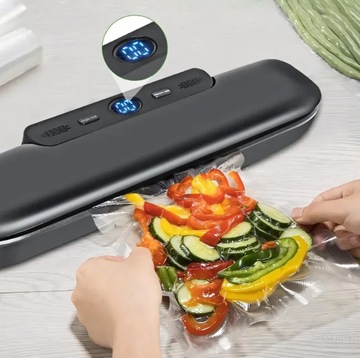 КУХОННАЯ ПЛЕНОЧНАЯ МАШИНА 120 ВТ ВАКУУМНАЯ УПАКОВОЧНАЯ МАШИНА 300 ММ ПЛЕНКА 6 М